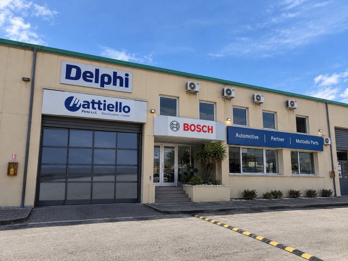 La sede Mattiello Parts a Casoria con il magazzino 1